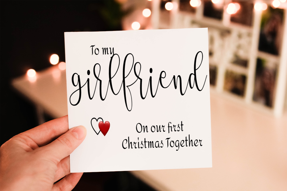 Girlfriend 1st Christmas Together Card, Girlfriend Christmas - Click Image to Close